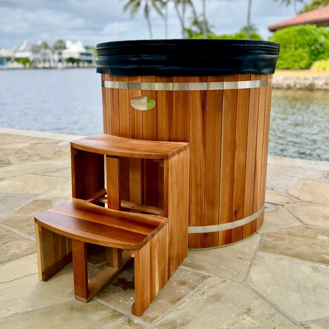 Cold Therapy Cedar Barrel Spa – Plastic Tub